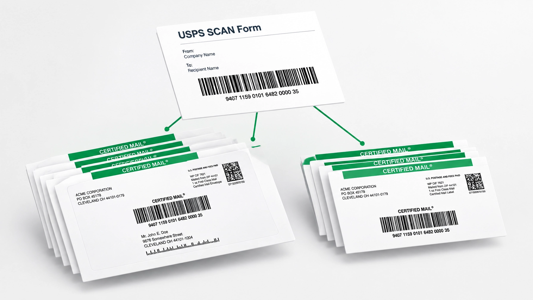 USPS Scan Form | Certified Mail Labels